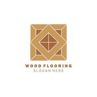 wood flooring color logo vector illustration template design