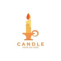 candle logo illustration vector design