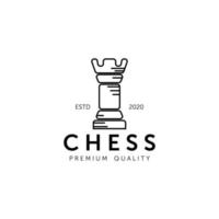 diseño de ilustración de vector de logotipo de ajedrez