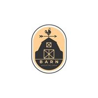barn house silhouette logo vector illustration template design