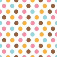 colorful minimal dot circle seamless pattern