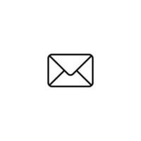 Mail Icon Vector in Line Style. Email, Envelope, Message Sign Symbol