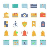 UI UX glyph color icons set. System elements. Common actions symbols. Silhouette symbols on white background with no outline. Negative space. Vector illustrations