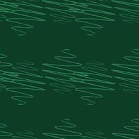 Soundwave seamless pattern. Curve waves background. vector