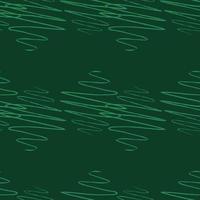 Soundwave seamless pattern. Curve waves background. vector