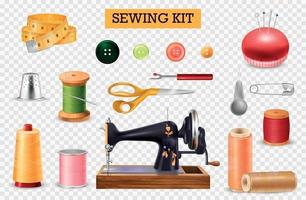 Sewing Machine Transparent Set