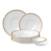 Plates Dishes Realistic Set vector