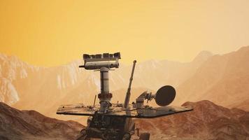 Opportunity Mars exploring the surface of red planet video