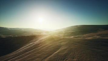 Beautiful sand dunes in the Sahara desert video