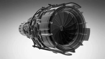 Rotate Jet Engine Turbine video