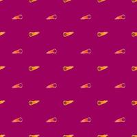 Meteor shower seamless pattern. Hand drawn comets fly background. vector