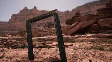 heel oud houten frame in Grand Canyon video