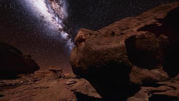 fantastiska Vintergatan över Monument Valley video