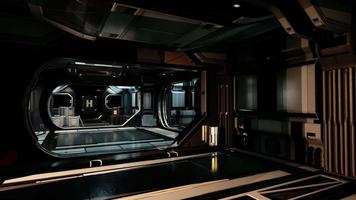 futuristic interior of the spase base video