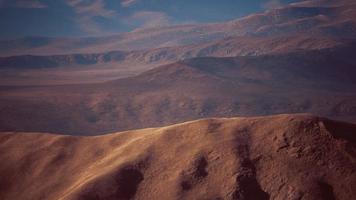 Aerial of red sand dunes in the Namib desert video