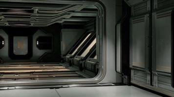 canais de metal de ficção científica em naves espaciais video
