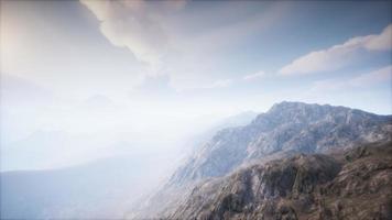 Volcano Crater Landscape with Fog video