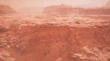 luchtfoto grand canyon in de mist video