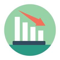 Loss Chart Concepts vector