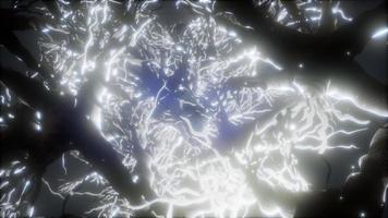 Journey through a neuron cell network inside the brain video