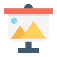 Trendy Easel Concepts vector