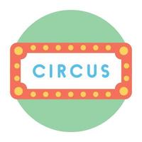 Circus Ticket Concepts vector