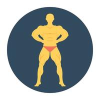 Trendy Bodybuilder Concepts vector