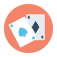 conceptos de cartas de póquer vector