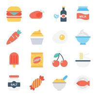 Trendy Snacks Concepts vector