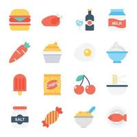 Trendy Snacks Concepts vector