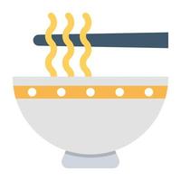 Trendy Noodles Concepts vector