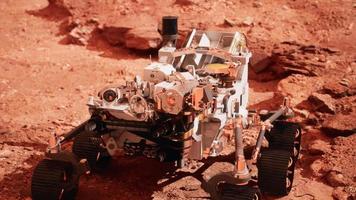 mars rover volharding die de rode planeet verkent. elementen geleverd door nasa. video