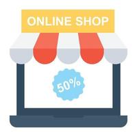 Online Store Concepts vector