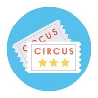 Circus Ticket Concepts vector