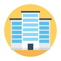 Trendy Building Concepts vector