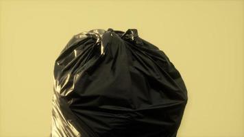 close-up van een plastic zak voor afvalafval video
