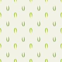 Seamless pattern Chicory cabbage on beige background. Minimalism ornament with lettuce. vector