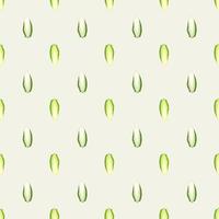 Seamless pattern Chicory cabbage on beige background. Minimalism ornament with lettuce. vector