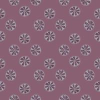 Vintage seamless pattern with citrus slices elements. Geometric style. Pink pale background. Fresh print. vector