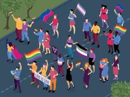 LGBT Parade Isometric View