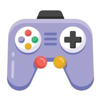 un gamepad para el manejo del juego, icono plano vector