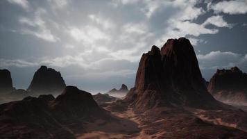 cañón de roca roja paisaje de montaña video