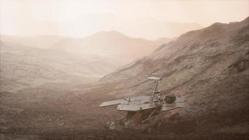 Opportunity Mars exploring the surface of red planet video