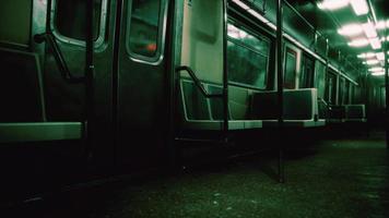 Subway wagon is empty because of the coronavirus outbreak in the city video