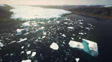 vista panorámica del gran glaciar en alaska video
