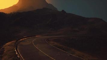 8K ocean road in Scotland at sunset video