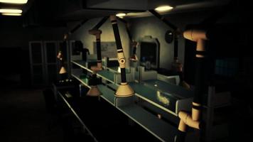 antiguo laboratorio de computación vintage oscuro video