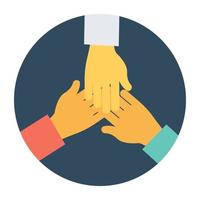 Collaboration Hands Concepts vector