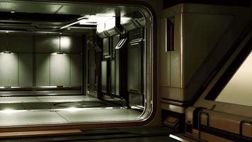 futuristic interior of the spase base video