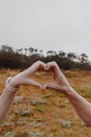 Heart Hands in nature photo